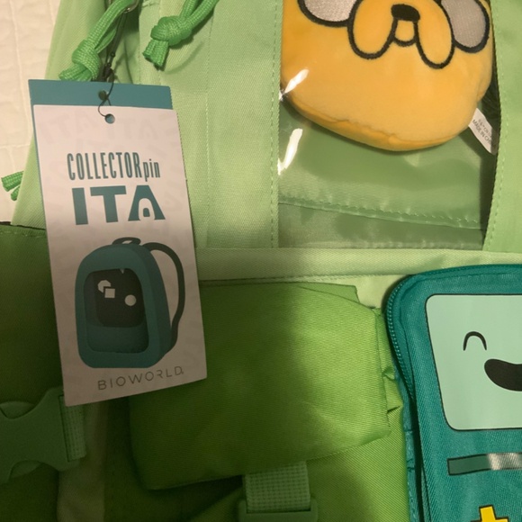 Adventure Time BMO Jake Multi Pocket Backpack - Picture 3 of 8